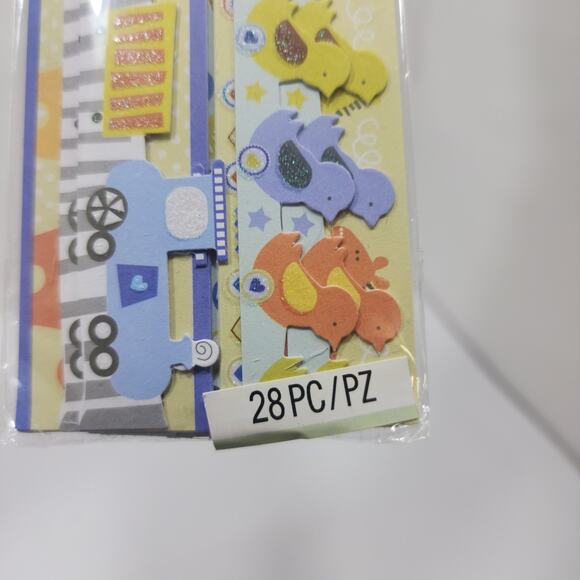 K & Company Adhesive Borders Paper Crafts 2 pack- Baby- Animal Theme 56 items - Picture 8 of 8